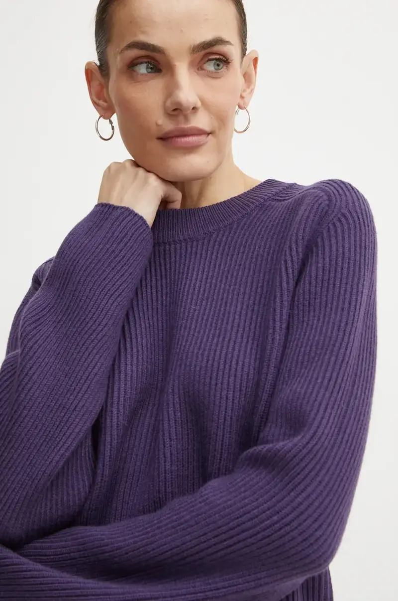 maglione in lana donna colore violetto MF460YPF2G