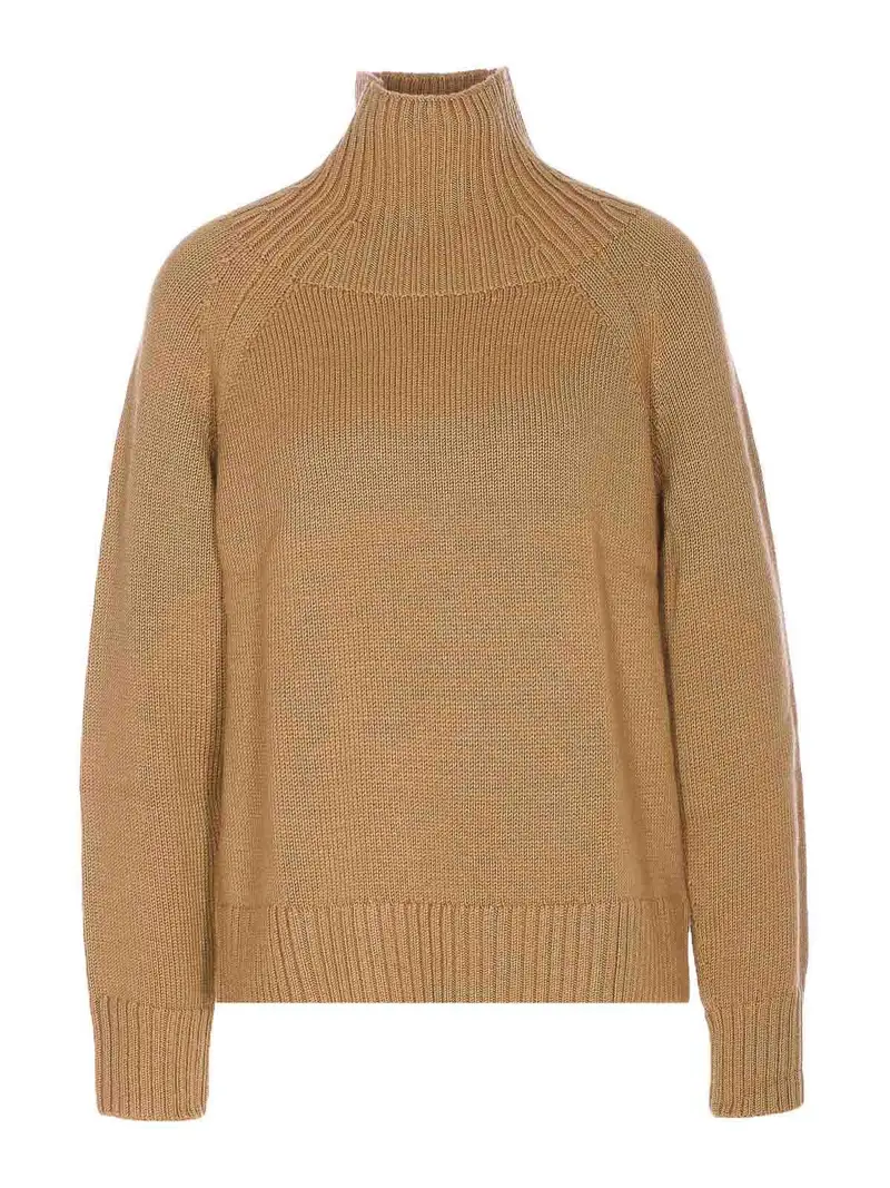 Maglione solido Beige