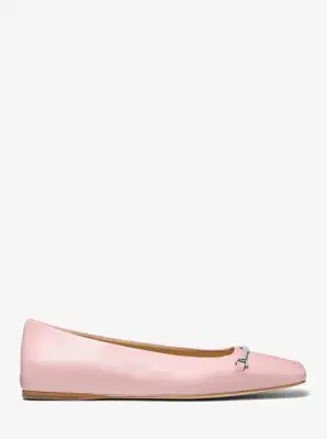 MK Ballerina Lena in pelle - Rosa - Michael Kors miniatura 2