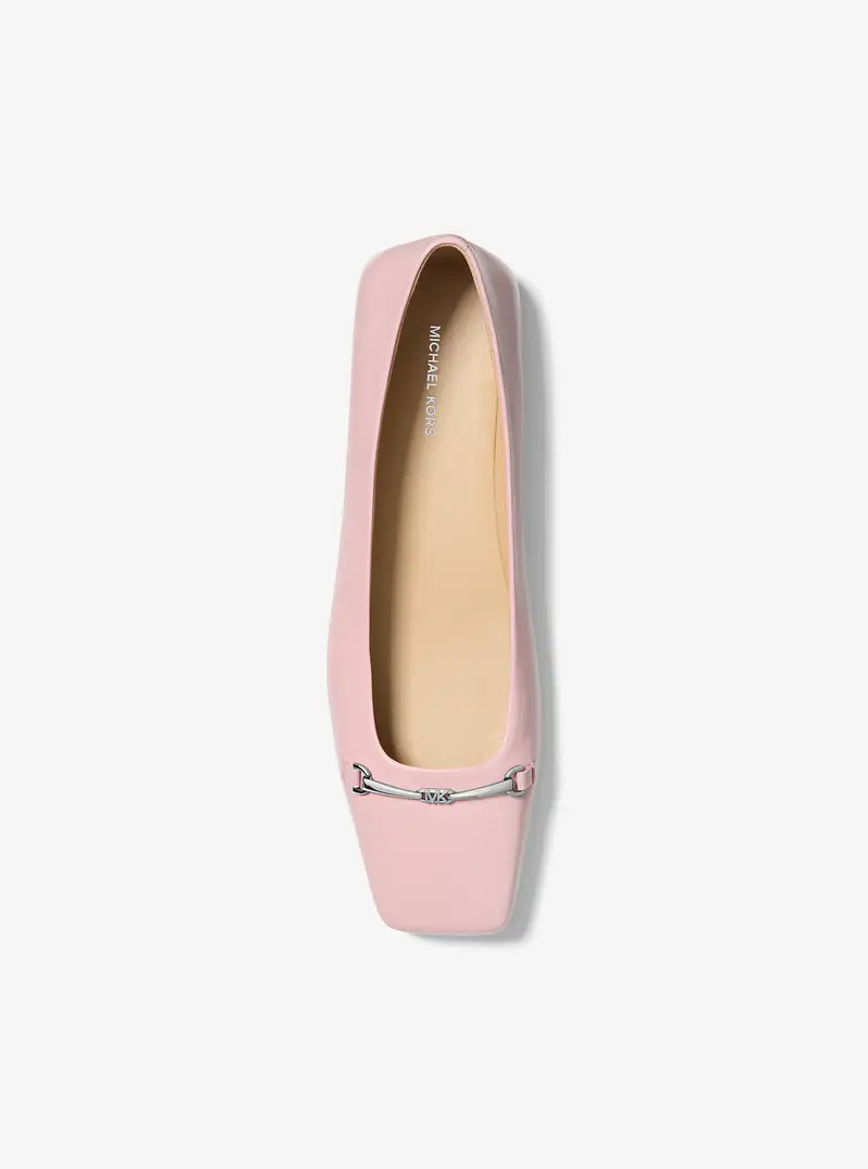 MK Ballerina Lena in pelle - Rosa - Michael Kors miniatura 3