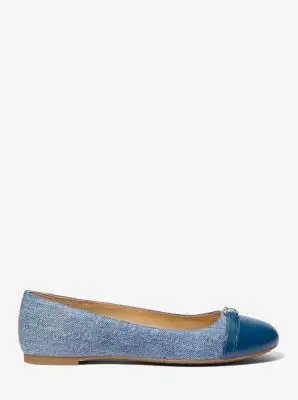 MK Ballerina Mandy in denim - Bianco - Michael Kors miniatura 2