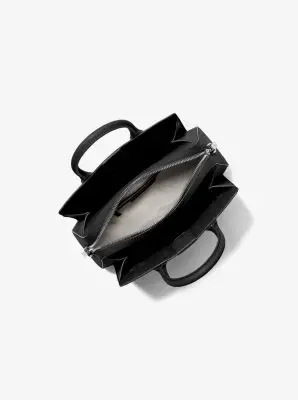 MK Borsa a mano Laila piccola in pelle al laser con decorazioni - Nero - Michael Kors miniatura 2