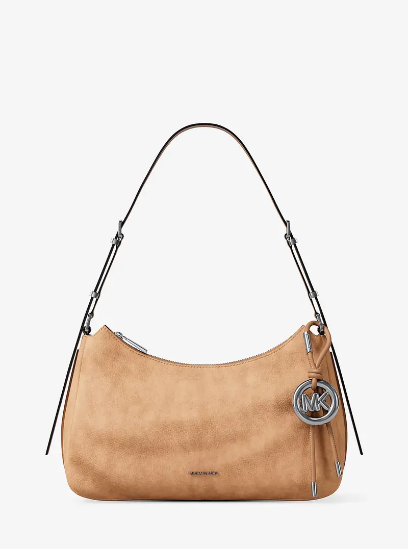 MK Borsa a spalla Nolita media in nabuk - Marrone - Michael Kors