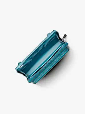 MK Borsa a tracolla continental Jet Set grande con logo - Blu - Michael Kors miniatura 3