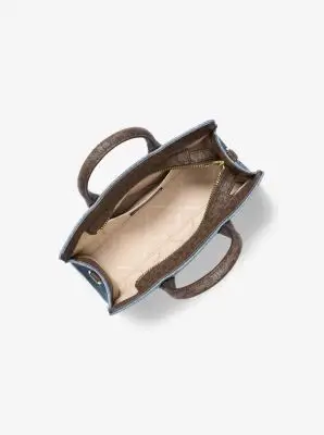 MK Borsa a tracolla Scarlett extra-small in denim - Blu - Michael Kors miniatura 2