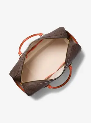 MK Borsa da weekend Jet Set Travel extra-large con logo - Arancio - Michael Kors miniatura 2