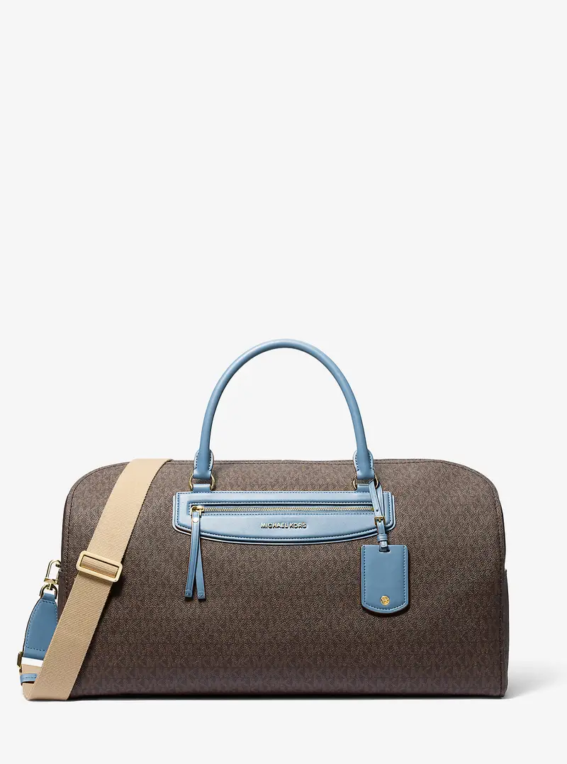 MK Borsa da weekend Jet Set Travel extra-large con logo - Blu - Michael Kors