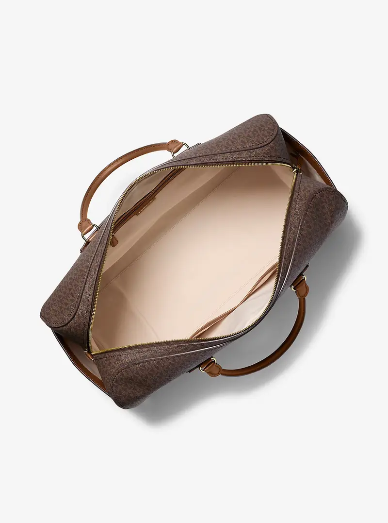 MK Borsa da weekend Jet Set Travel extra-large con logo - Marrone - Michael Kors miniatura 3