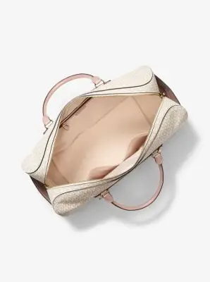 MK Borsa da weekend Jet Set Travel extra-large con logo - Rosa - Michael Kors miniatura 2