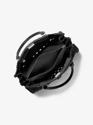 MK Borsa Hamilton Moderne grande intrecciata a mano - Nero - Michael Kors miniatura 2