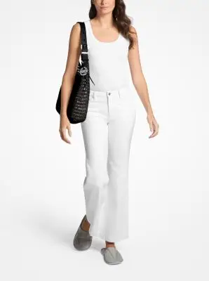 MK Borsa hobo Nolita grande con finitura crochet - Nero - Michael Kors miniatura 2