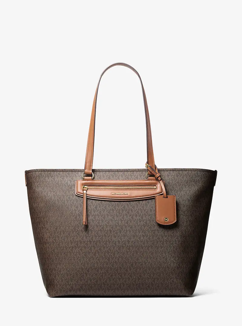 MK Borsa tote Jet Set Travel extra-large con stampa logo - Marrone - Michael Kors