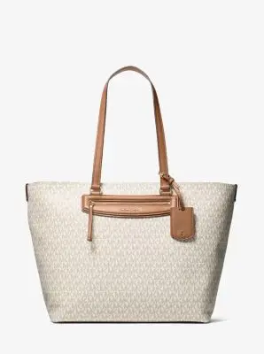 MK Borsa tote Jet Set Travel extra-large con stampa logo - Naturale - Michael Kors miniatura 2