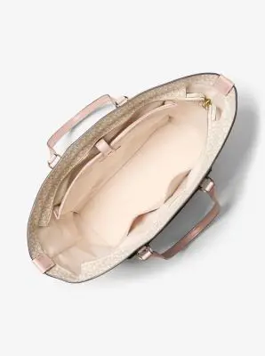 MK Borsa tote Jet Set Travel extra-large con stampa logo - Rosa - Michael Kors miniatura 2