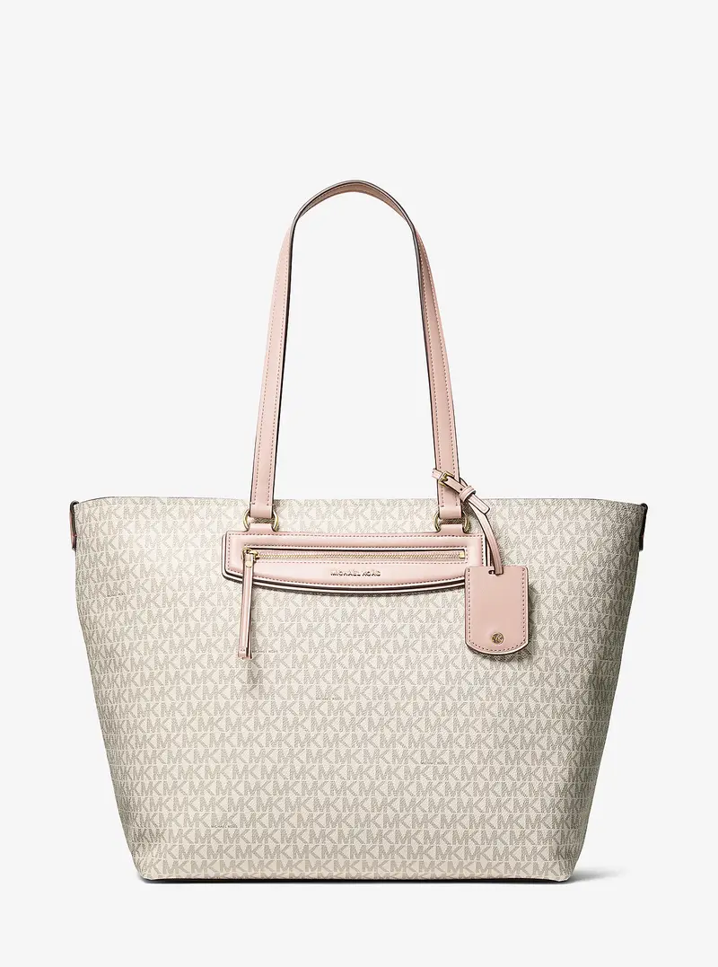 MK Borsa tote Jet Set Travel extra-large con stampa logo - Rosa - Michael Kors miniatura 3