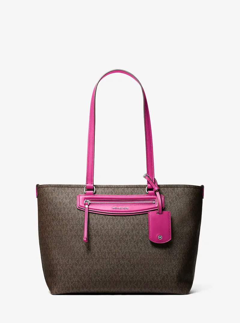 MK Borsa tote Jet Set Travel media con logo - Rosa - Michael Kors