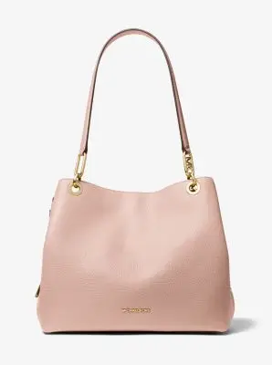 MK Borsa tote Kensington grande in pelle martellata - Rosa - Michael Kors miniatura 3