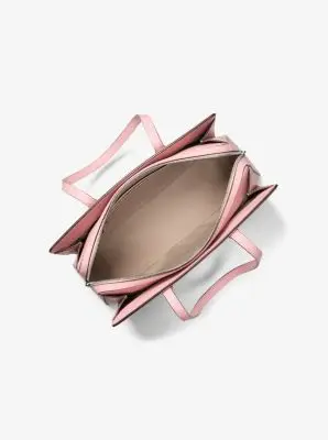 MK Borsa tote Laila media con logo - Rosa - Michael Kors miniatura 3