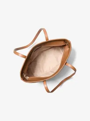 MK Borsa tote Marlowe media con tasca e stampa logo - Marrone - Michael Kors miniatura 2