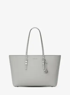 MK Borsa tote Quinn grande in pelle martellata - Grigio - Michael Kors miniatura 2