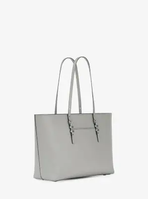 MK Borsa tote Quinn grande in pelle martellata - Grigio - Michael Kors miniatura 3