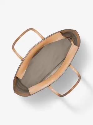 MK Borsa tote Quinn grande in pelle martellata - Marrone - Michael Kors miniatura 2