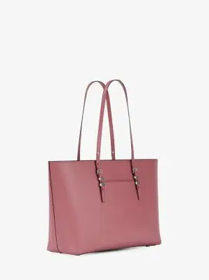 MK Borsa tote Quinn grande in pelle martellata - Rosso - Michael Kors miniatura 3