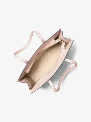 MK Borsa tote Scarlett media in pelle martellata - Rosa - Michael Kors miniatura 2