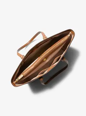 MK Borsa tote Temple grande con stampa logo - Marrone - Michael Kors miniatura 2