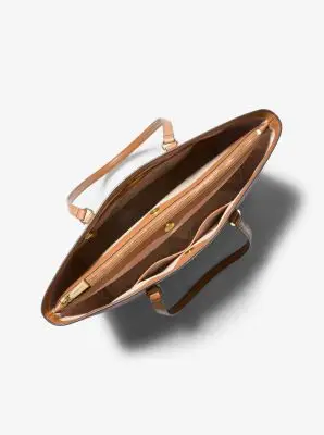 MK Borsa tote Temple grande con stampa logo - Naturale - Michael Kors miniatura 2