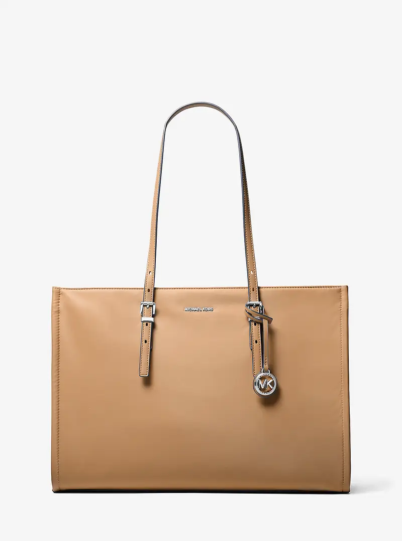MK Borsa tote Zadie grande in nylon - Marrone - Michael Kors