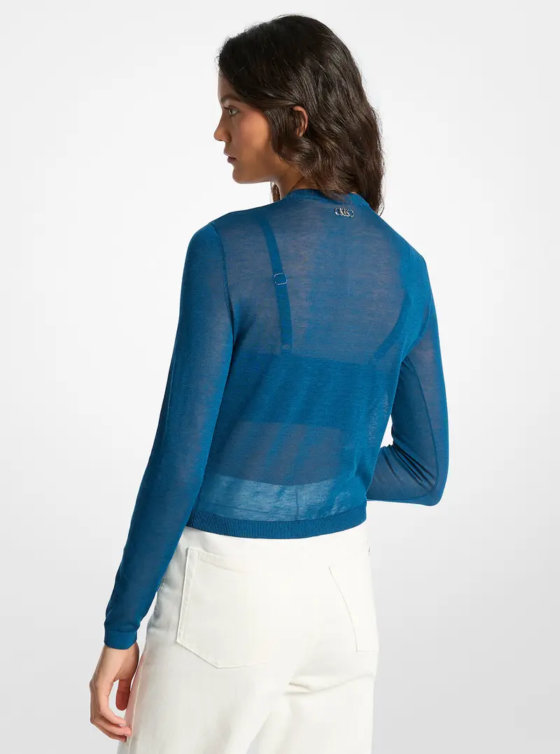 MICHAEL Michael Kors Cardigan Blu 3967658 miniatura 2