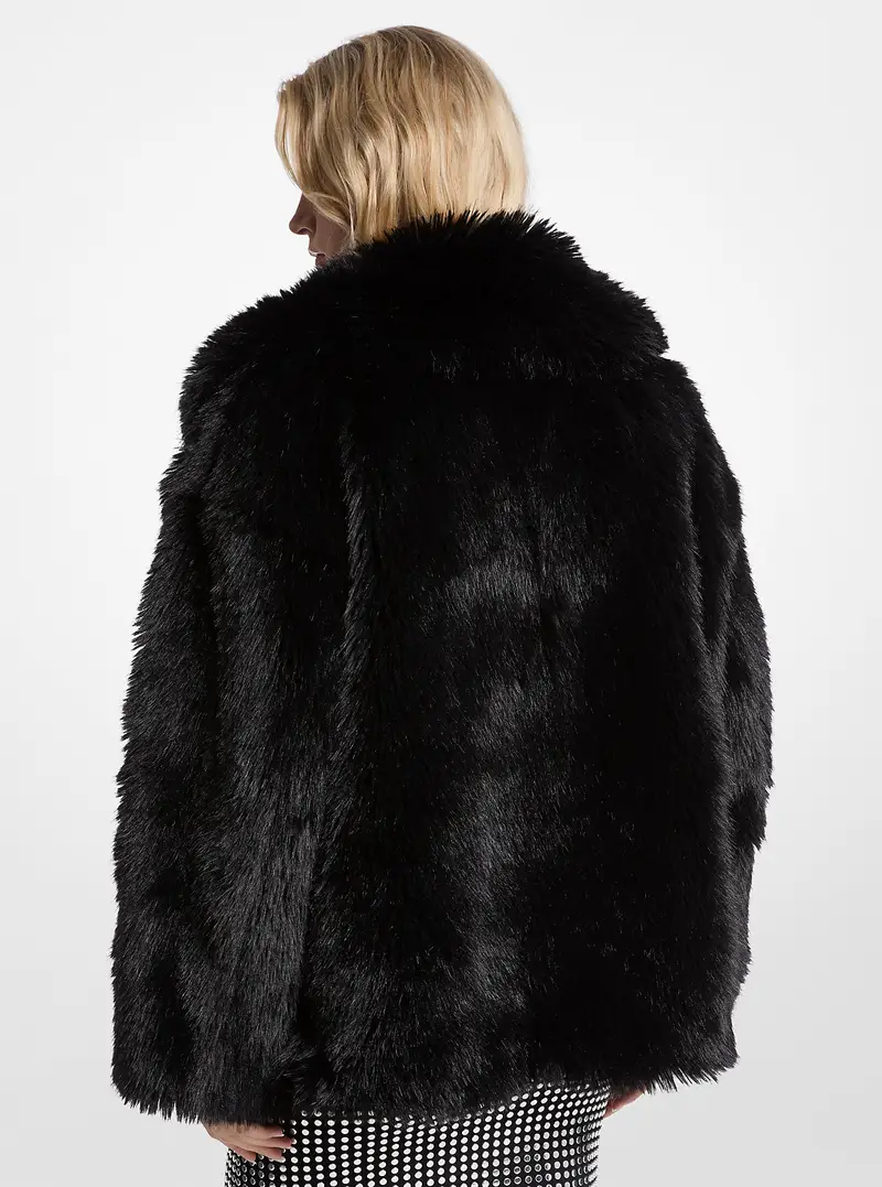 MK Caban in pelliccia sintetica - Nero - Michael Kors miniatura 2