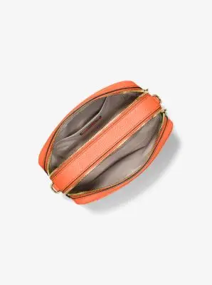 MK Camera bag a tracolla Bryant media in pelle martellata - Arancio - Michael Kors miniatura 3