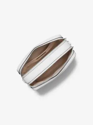 MK Camera bag a tracolla Bryant media in pelle martellata - Bianco - Michael Kors miniatura 2