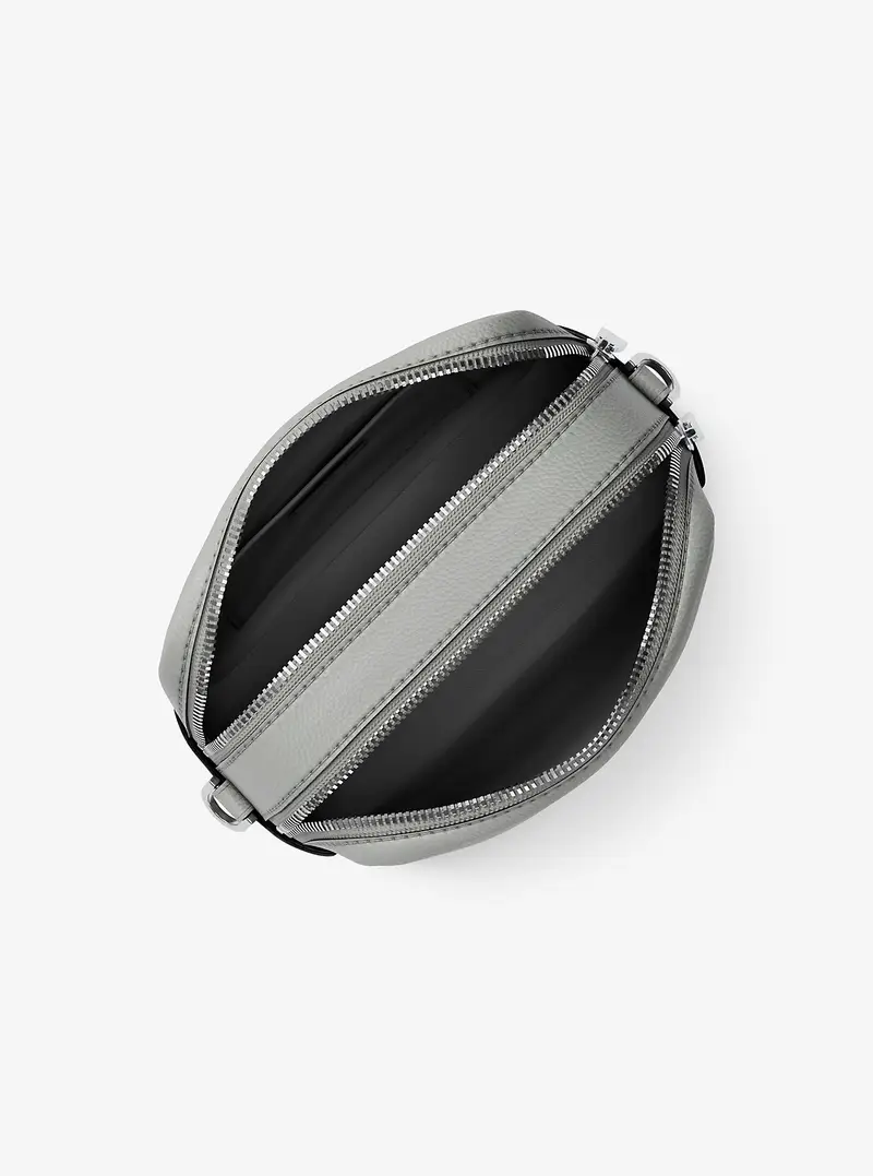 MK Camera bag a tracolla Bryant media in pelle martellata - Grigio - Michael Kors