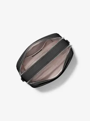 MK Camera bag a tracolla Bryant media in pelle martellata - Nero - Michael Kors miniatura 2