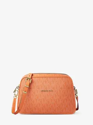 MK Camera bag a tracolla Jet Set piccola con logo - Arancio - Michael Kors miniatura 2