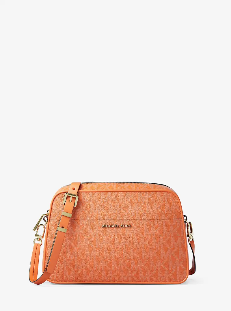 MK Camera bag a tracolla Jet Set piccola con logo - Arancio - Michael Kors