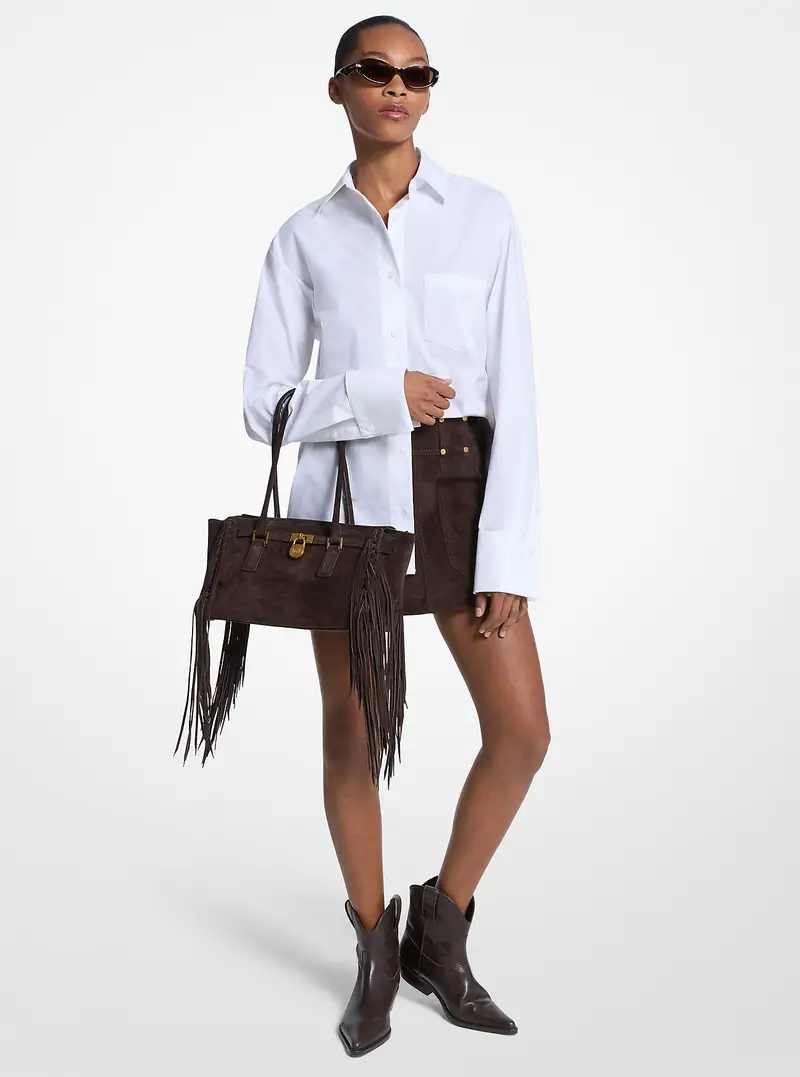 MK Camicia in popeline di cotone - Bianco - Michael Kors