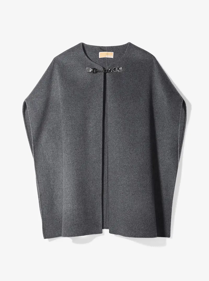 MK Cappa double-face in misto lana - Grigio - Michael Kors miniatura 3