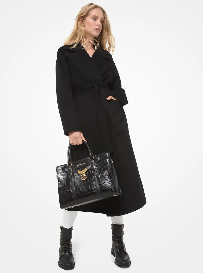 MK Cappotto double-face in misto lana - Nero - Michael Kors miniatura 2