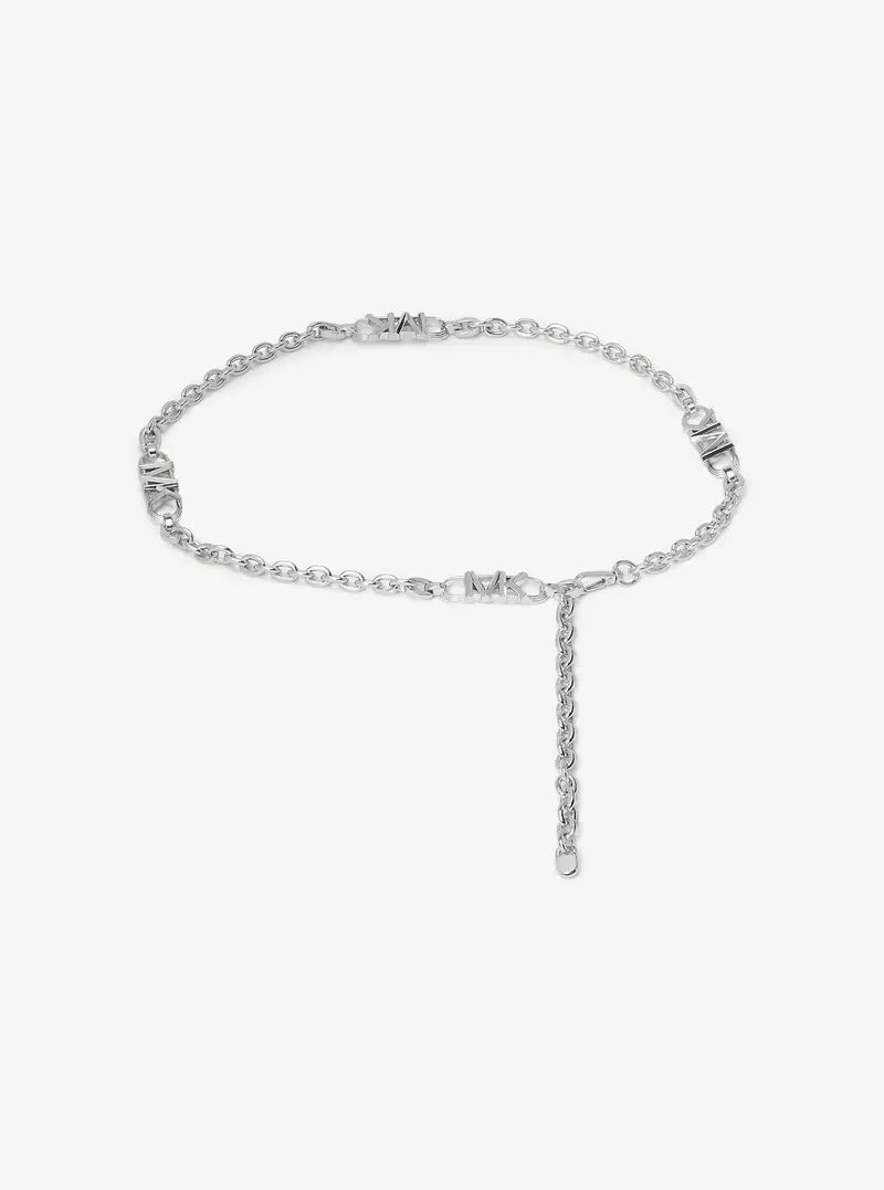 MK Cintura a catena Empire con logo - Argento - Michael Kors