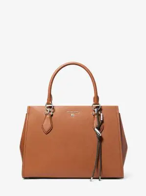 MK Ciondolo da borsa con iniziale in tonalità argento e cordoncino maculato - Nero - Michael Kors miniatura 2