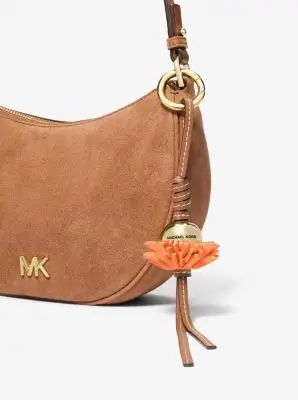 MK Ciondolo da borsa in pelle con fiore - Arancio - Michael Kors miniatura 2