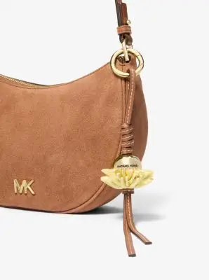 MK Ciondolo da borsa in pelle con fiore - Giallo - Michael Kors miniatura 2