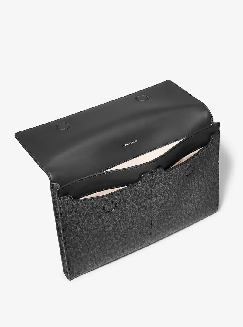 MK Custodia per laptop Jet Set con logo - Nero - Michael Kors miniatura 2