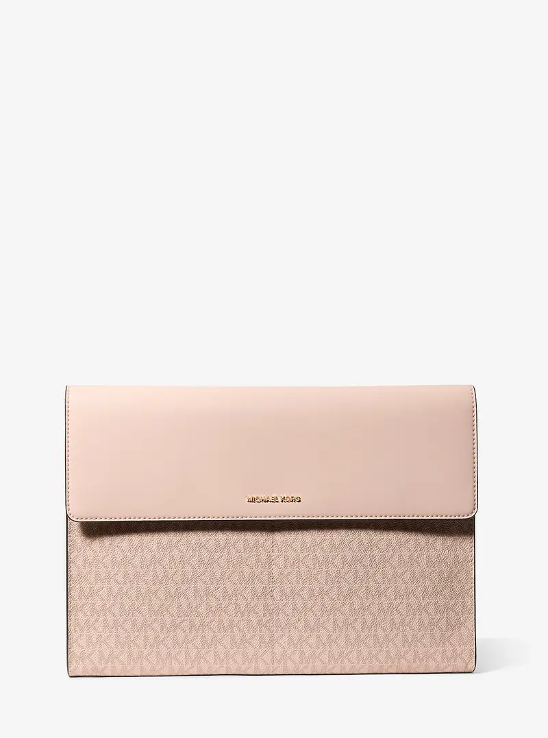 MK Custodia per laptop Jet Set con logo - Rosa - Michael Kors