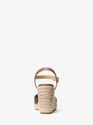 MK Espadrilla Kenzie con zeppa e logo - Marrone - Michael Kors miniatura 2