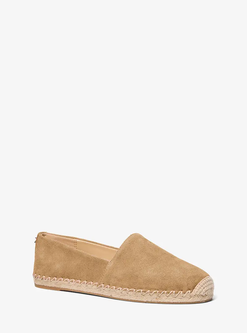 MK Espadrilla Kenzie in pelle scamosciata - Naturale - Michael Kors